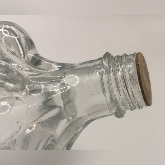 Vintage Glass Grape Cluster Wine Decanter Made in France - Picture 2 of 5